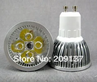 

10X GU10 E27 12W 4*3W Dimmable High power Rotundity CREE Light LED Bulb Lamp Downlight AC 110V-240V