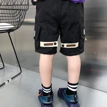 Детские штаны шорты для маленьких мальчиков новые летние тонкие детские штаны средней длины для больших мальчиков Свободные повседневные шорты Fa