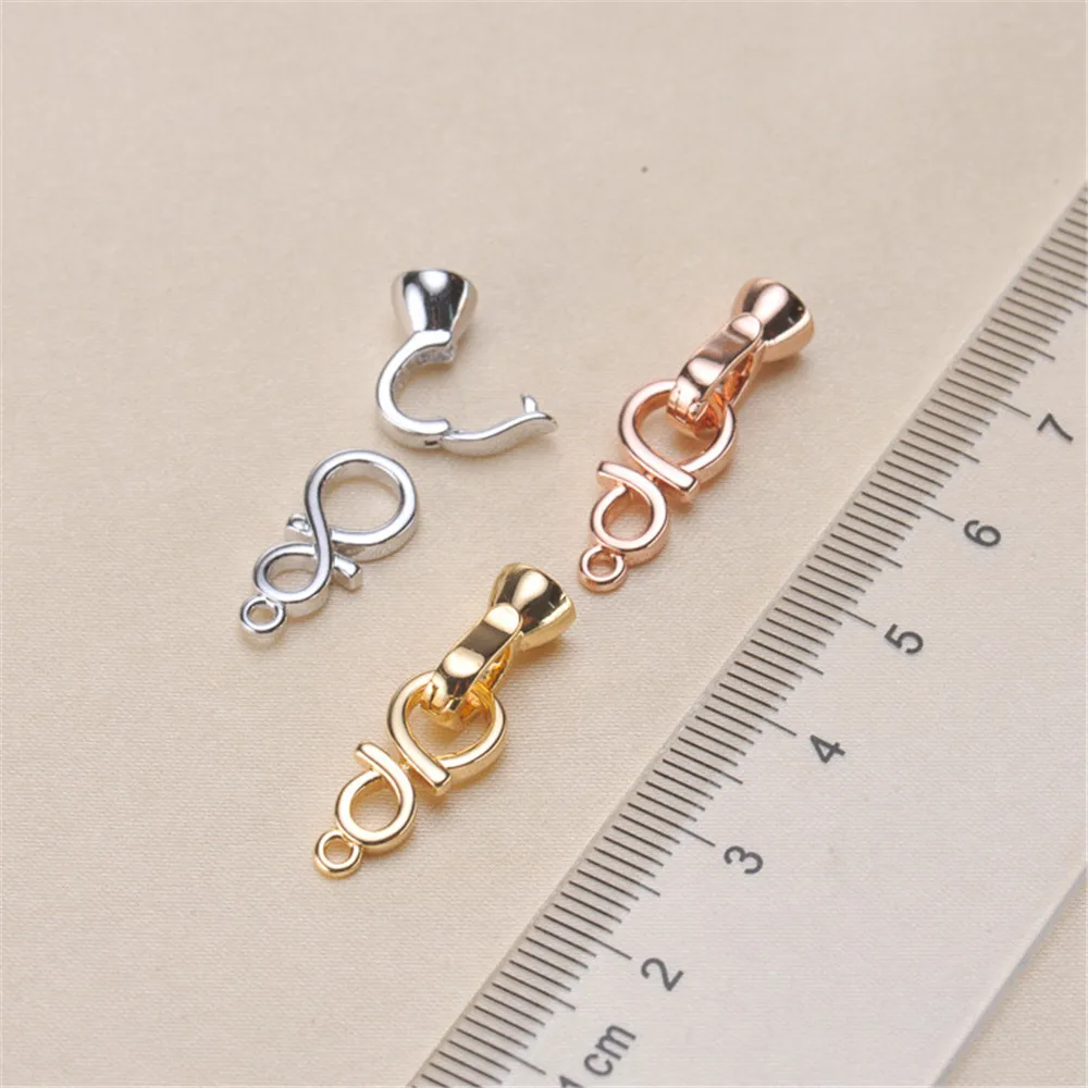 Fashion Jewelry Findings,Alloy Copper Clasps Silver/Gold/Rose Gold Color Clasp Hooks For Necklace&Bracelet Chain Accessories bracelet halloween skull hollow out alloy bracelet in gold silver size one size