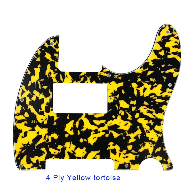 Pleroo индивидуальная гитара Запчасти для 8 винты для отверстий US Tele Guitar Pickguard с PAF хамбакером