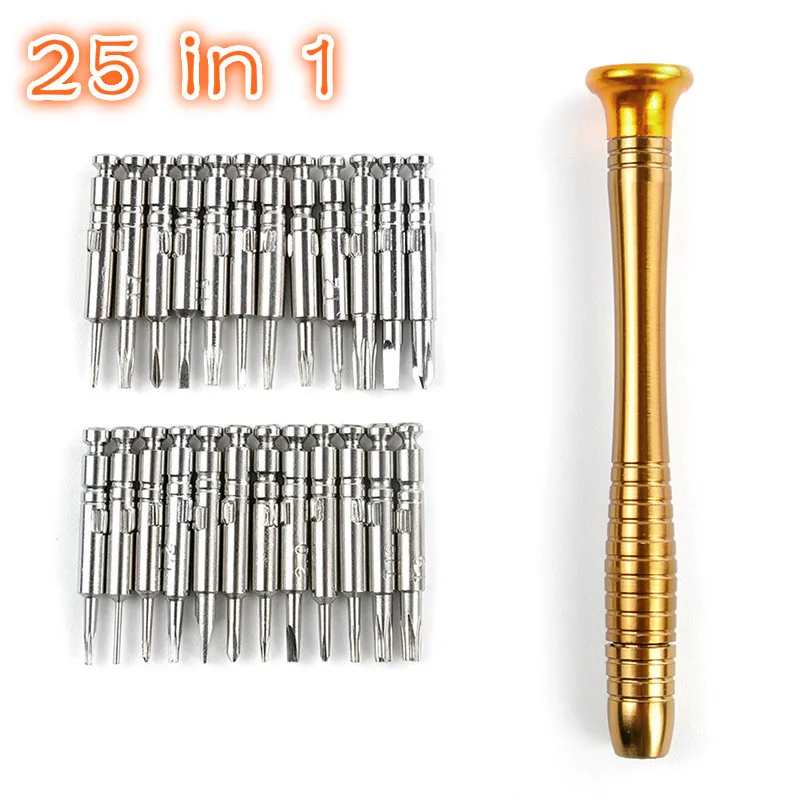 

25 In 1 Torx Screwdriver Set Mobile Phone Repair Tool Kit Multitool Hand Tools For Iphone Watch Tablet PC Leather Case