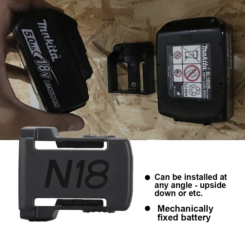 5pcs Battery Holder Fixed Battery Mount Fit Dust Cover Batteries Holders Under Shelf Mounts For Milwaukee