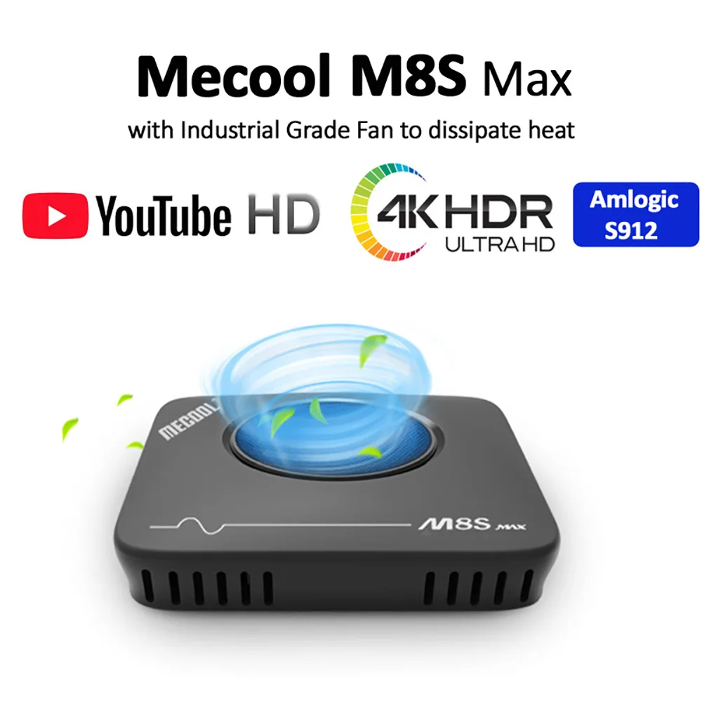 

MECOOL M8S Smart TV Box Amlogic S912 3GB RAM 32GB eMMC Android 7.1 2.4G 5G Dual WIFI Set Top Box Bluetooth 4.1 4K Media Player