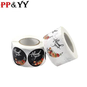 

Round Pink Geometric Pattern 500pcs Thank You Stickers Seal Labels Christmas Stickers School Teacher Reward Stationery Sticker