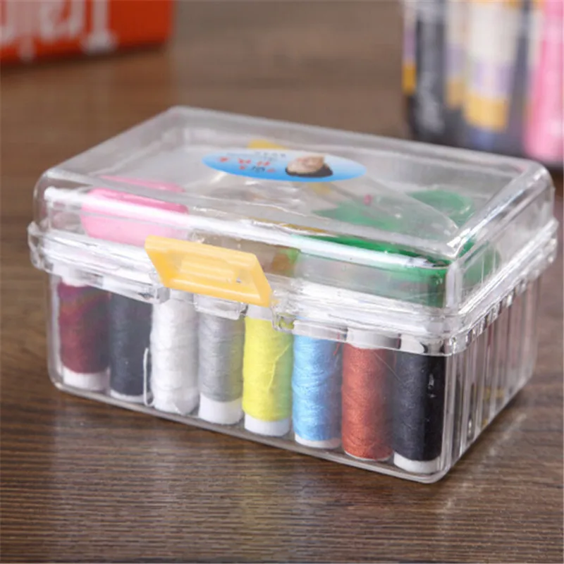 12 Needle Portable Mini Travel Household Sewing Box Set Sewing Kit Storage Bags Sundries Organizer Home Tools EJ878479