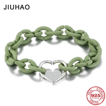 

Hight quality Hollow Heart beads Pale Green Hard Rubber X Bracelets Bracelet Men Women Jewellery European Jewelry gift