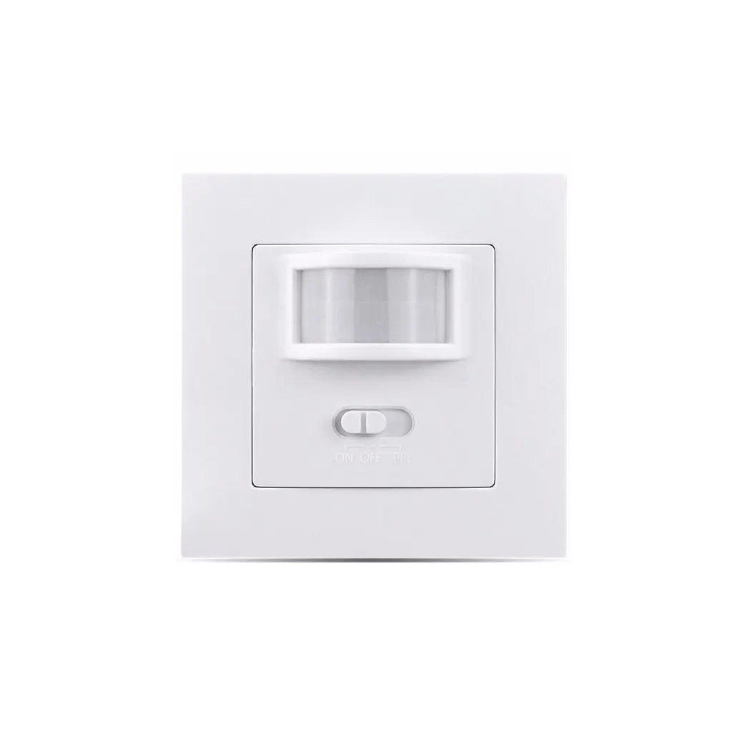 

UK/EU Standard Infrared PIR Motion Sensor Switch Lamp Bulb Switch Wall Embedded Type Home Supplies