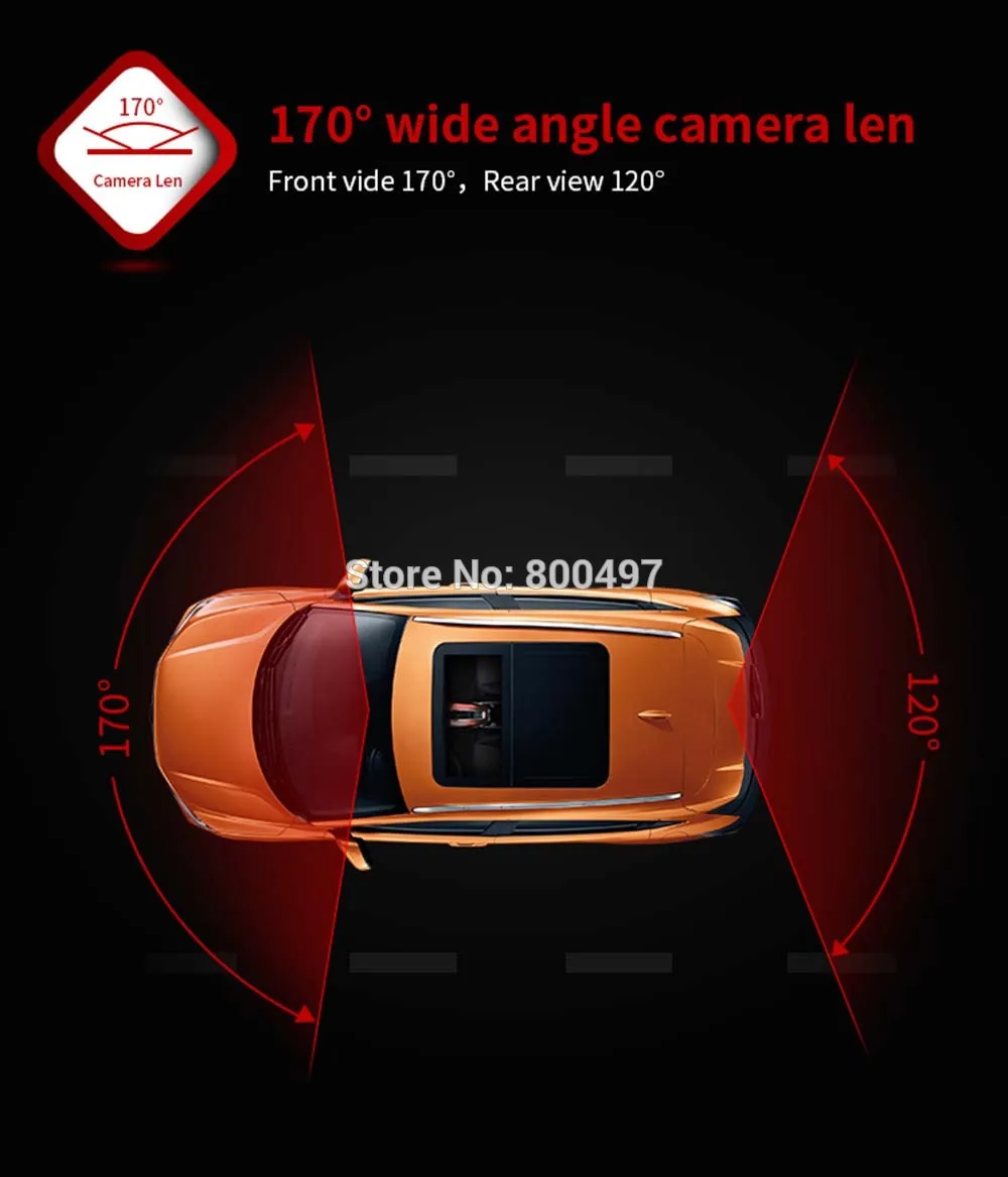 Автомобильный видеорегистратор FHD 1080P " широкоугольный ips зеркало заднего вида камера видеорегистратор с двойным объективом g-сенсор парковочное Обнаружение движения камера