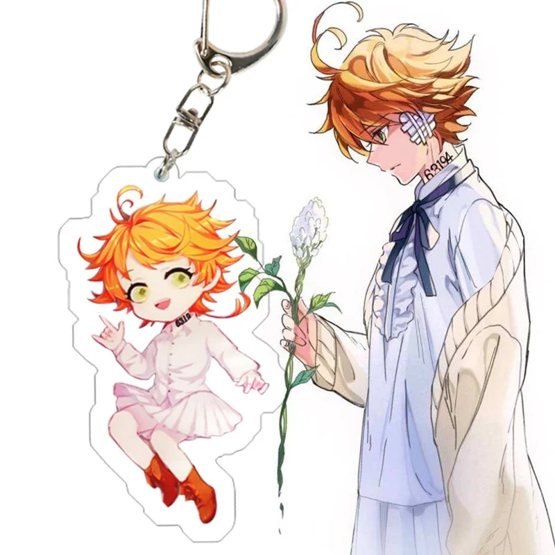 Брелок для ключей с аниме Обещанный неверлэнд Yakusoku No Neverland двусторонний