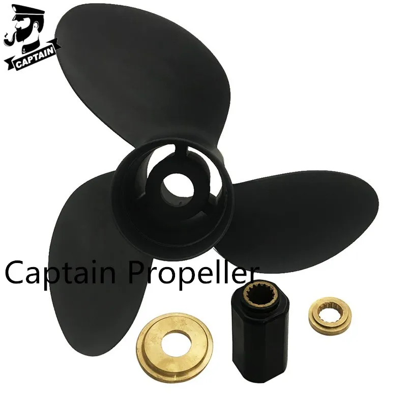 Captain Propeller Fit Evinrude&Johnson Outboard Engines 90HP 100HP 115HP 130HP 140HP 300HP Aluminum 15 Spline RH 15x15 765186