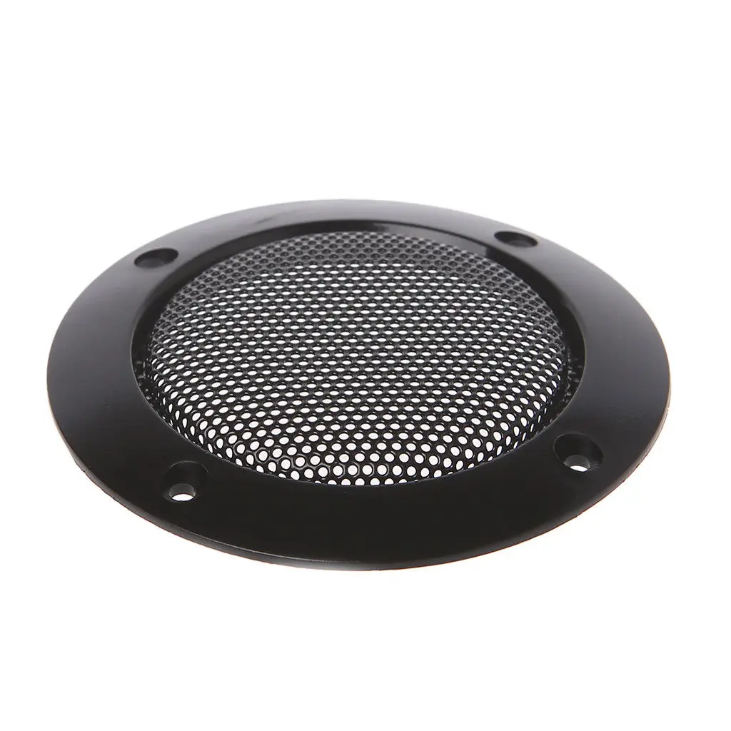 

2 Inch Speaker Black Covers Car Mesh Enclosure Protective 8 screws Grill Universal Replacement Parts