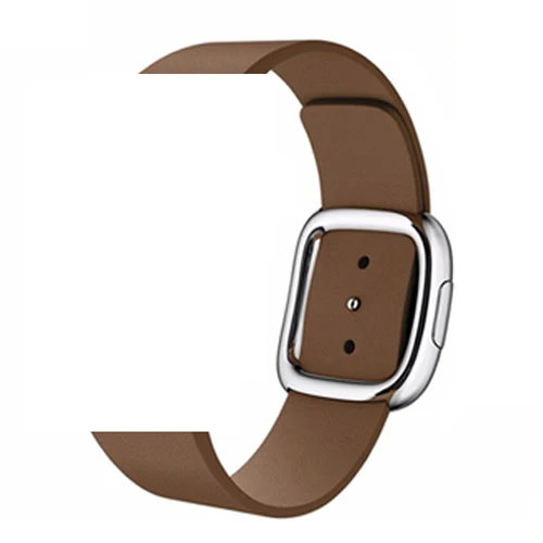 Ремешок для apple watch 42 мм 38 мм 44 мм 40 мм correa iwatch band 5 4 3 современный кожаный браслет с пряжкой аксессуары для apple watch 4 - Цвет ремешка: 12-brown