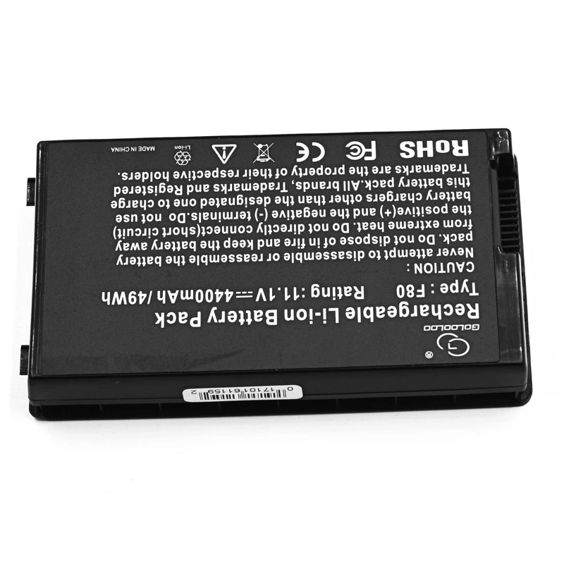 Golooloo 6 ячеек Аккумулятор для ноутбука ASUS F50 F50Gx F50Q F50S F50SF F50SL F50SV F50sv-x1 F80 F80A F80H F80Q F80S F81 F81Se F83