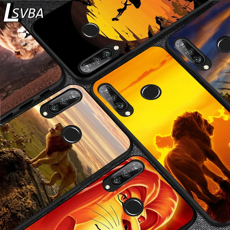 The Lion King Silicone Phone Case for Huawei P30 P20 P40 Lite E Pro P Smart Z Plus 2019 P10 P9 Lite Black Cover