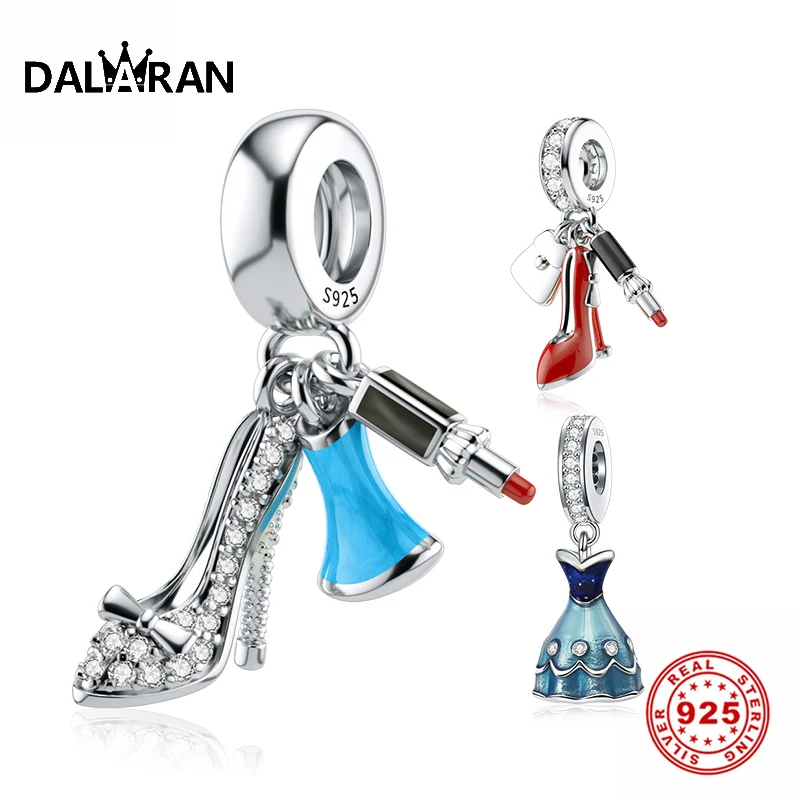 DALARAN Fit 925 Оригинальный очаровательный браслет из стерлингового серебра пробы с