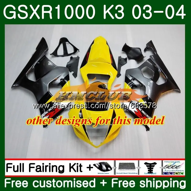 Корпус для SUZUKI GSXR-1000 1000CC GSXR1000 03 04 красный и серый цвет, 10CL. 117 GSX-R1000 GSX R1000 03 04 K3 GSXR 1000 2003 2004 обтекатели