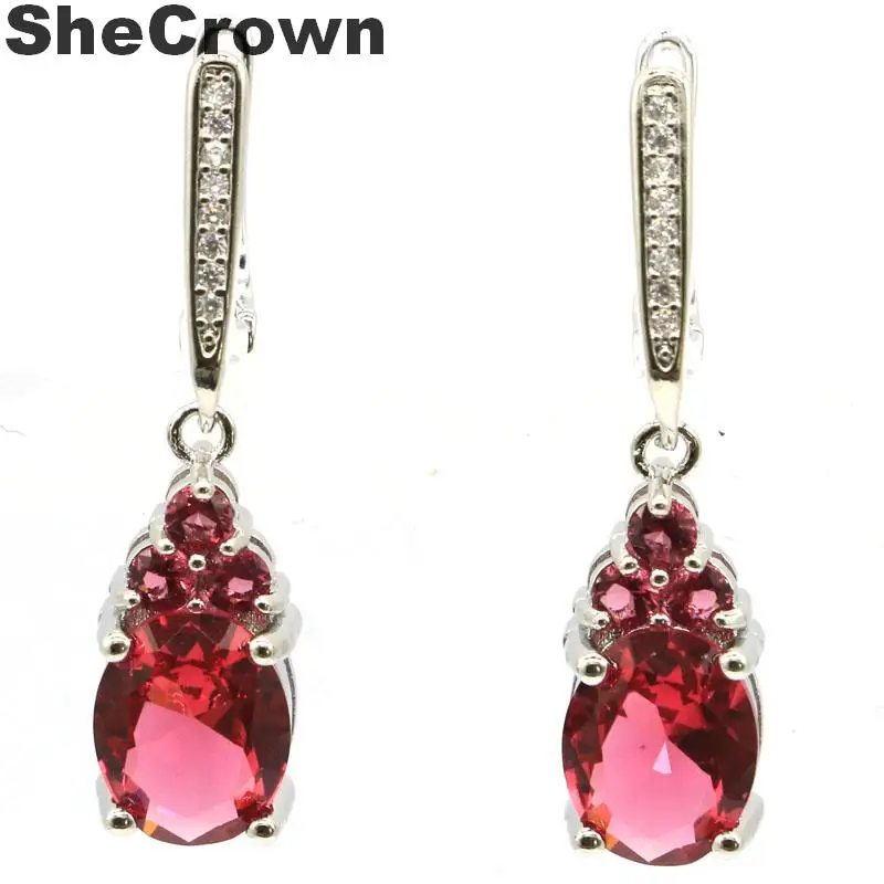 

Elegant Green Tsavorite Garnet, White CZ Ladies Party 925 Silver Pendant Gift 28x18mm
