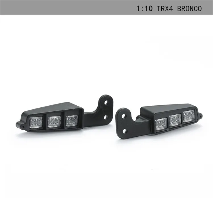 Built-In Spotlights Front Bumper Light With Wire Parts for DJ Trx-4 Ford Bronco 