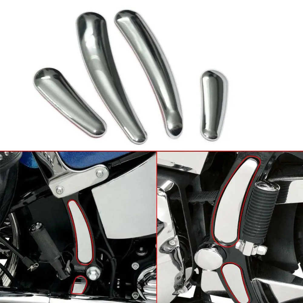 Хромированные вставки для изогнутой рамы маятника мотоцикла подходят Harley Softail