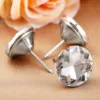 10x Diamond Crystal Glass Upholstery Sofa Headboard Buttons Upholstery Nails Button Tacks Studs Pins 16/25/30mm Sofa Wall Decor 5