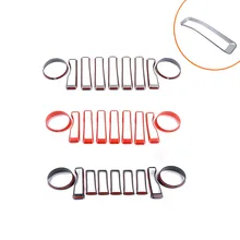 Перекрестная граница для применимых Jeep Wrangler JL Birds фар декоративное кольцо черный \ красный \ серебро и 3 вида цвета