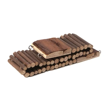 

Natural Wooden Flexible Climbing Ladder Bridge Stair For Pet Mouse Hamster Rat B95B