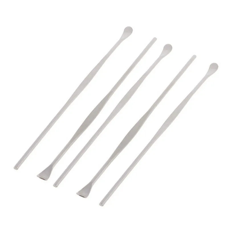 New 5Pcs Ear Wax Pickers Stainless Steel Ear Picks Wax Removal Curette Remover Cleaner Ear Care Tool 8cm EarPicks