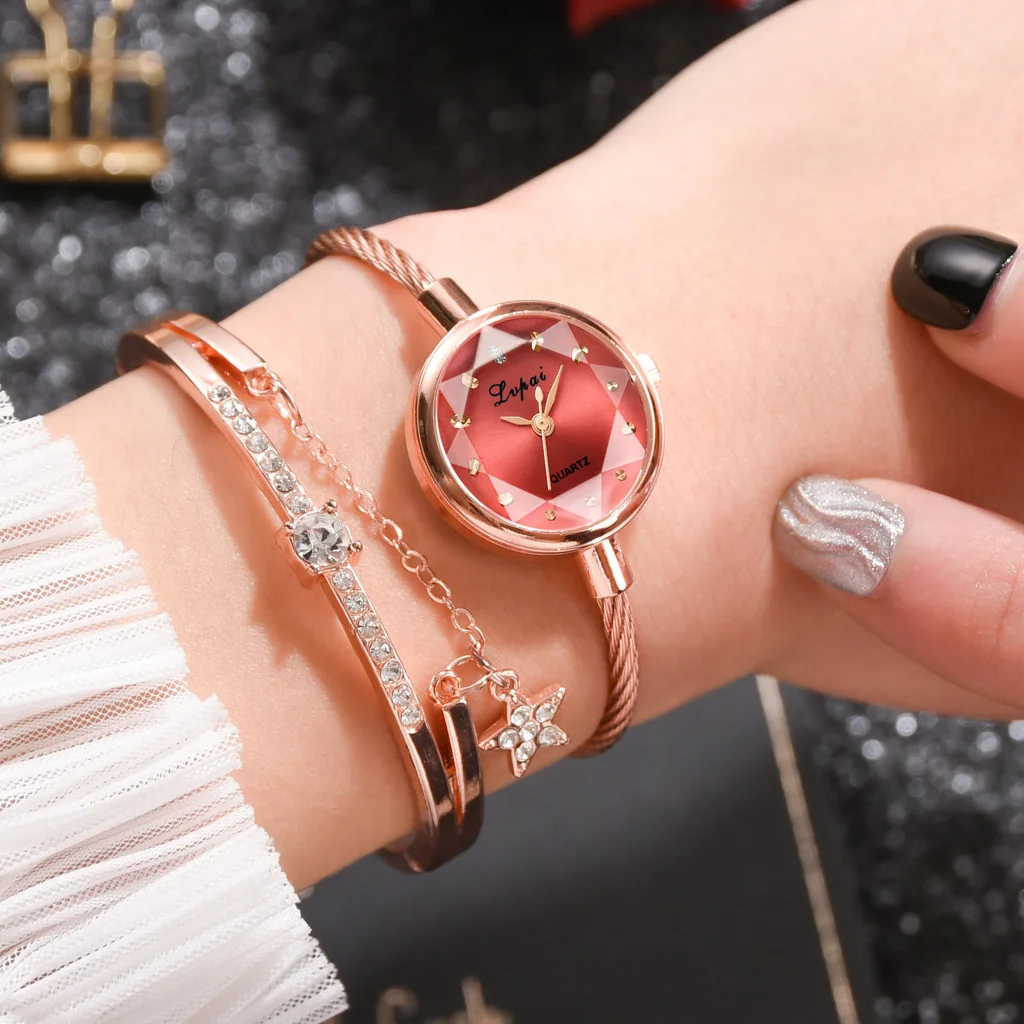 

2021 NEW Branded Women's Watches Luxury Bracelet Quartz Watch Discoloration Clock Guess mujer Watches women Fashion watch