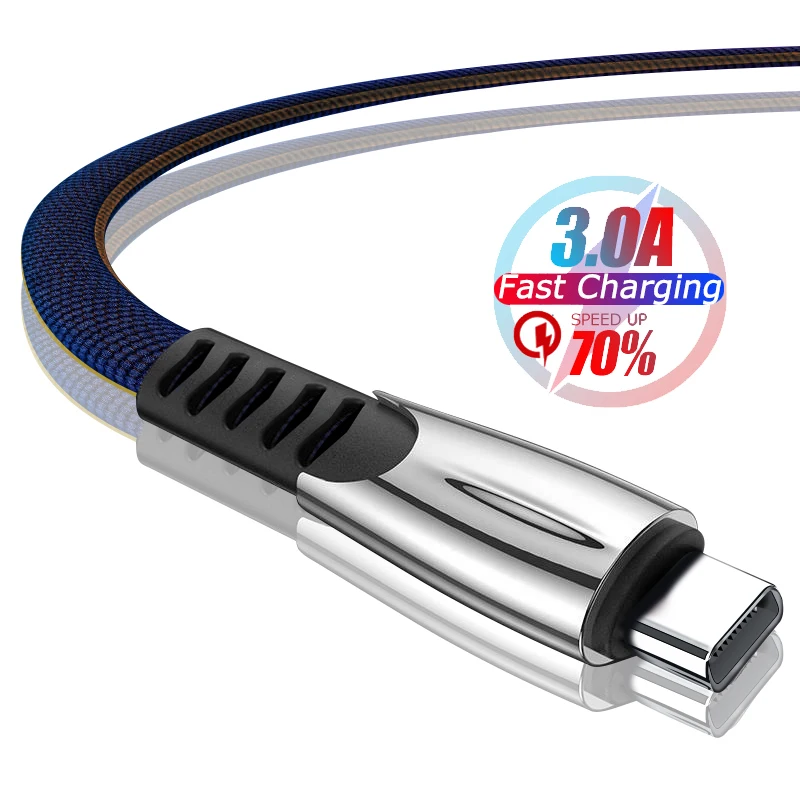 Кабель usb type C для быстрой зарядки samsung Xiao mi huawei 3A type-C, зарядный провод USB C для Xiaomi mi 9 T, красный mi