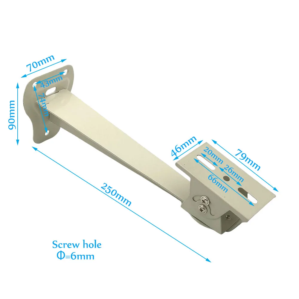 CCTV Bracket Metal Wall Mount Plate Stand Support with Adjustable Angles for Video Surveillance Camera Security System