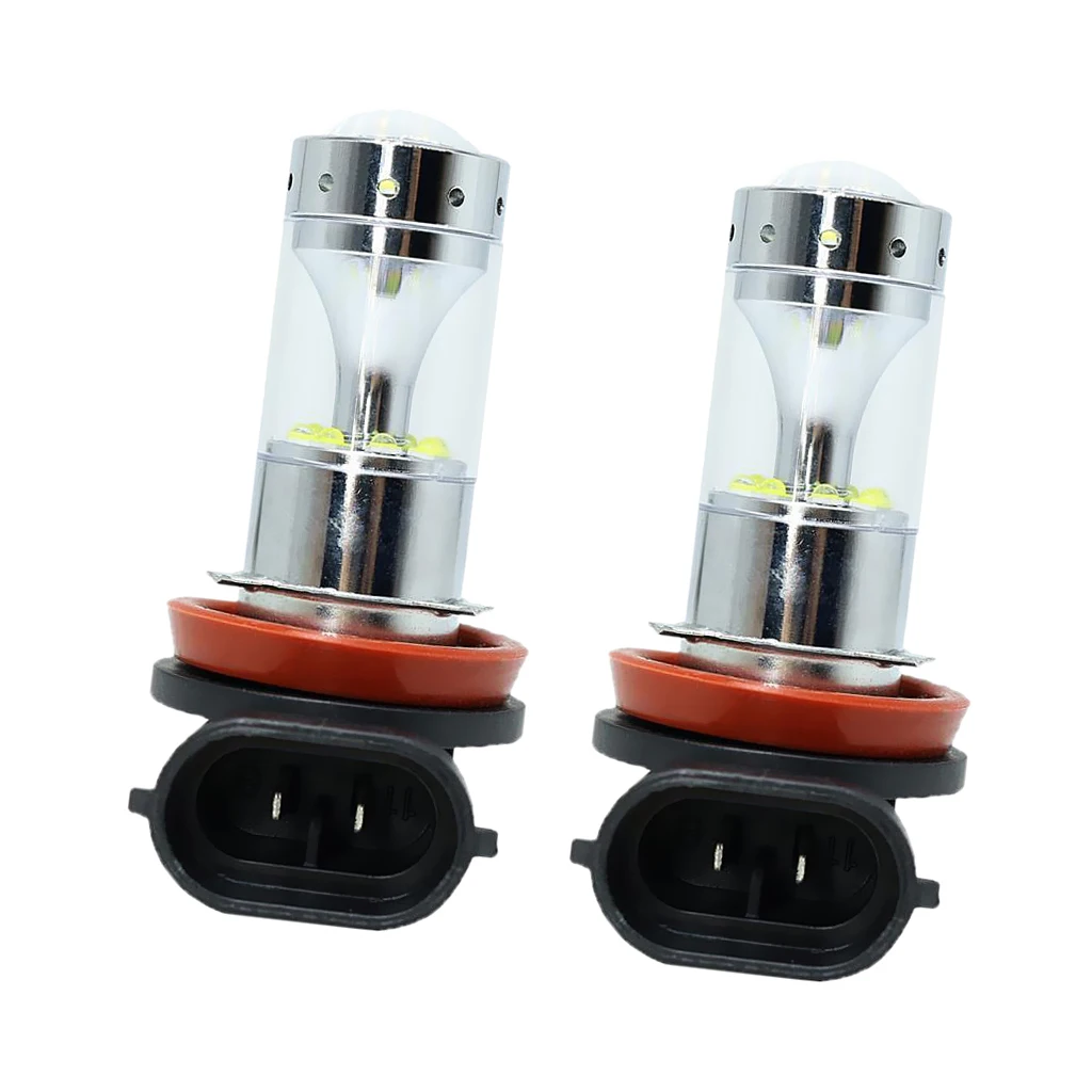Pair H16/H11 6000K 100W High Power Fog Driving Light Turn Signal Lamp Parking