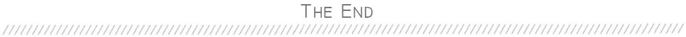The end