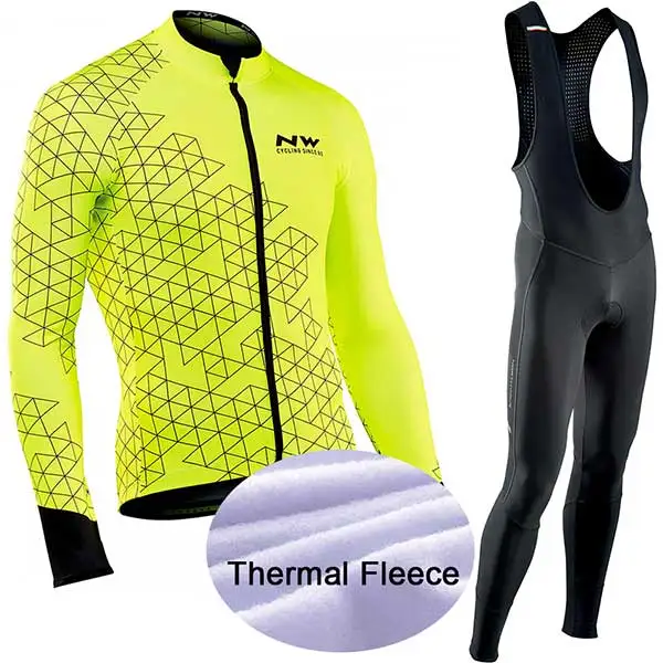 thermal set 2 Northwave Pro Team Зимняя одежда для велоспорта дышащая Ropa Ciclismo Одежда с длинным рукавом для горного велосипеда одежда для спорта на открытом воздухе - Цвет: thermal set 2