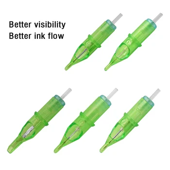 

10PCS Disposable Tattoo Cartridge Needles Sterilized Needle Cartridge Semi-Permanent Makeup Eyebrow Tattoo Pen Machine Supply