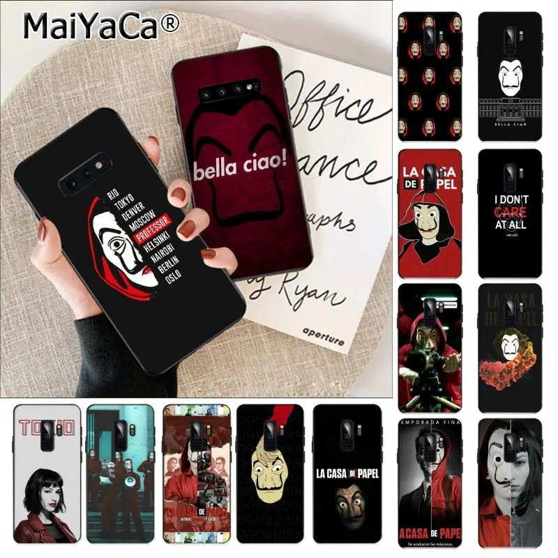 

MaiYaCa Spain TV La Casa de papel TPU Soft Phone Cover for Samsung S9 S9 plus S6 edge plus S7 S7edge S8 S8plus S10 S10 plus