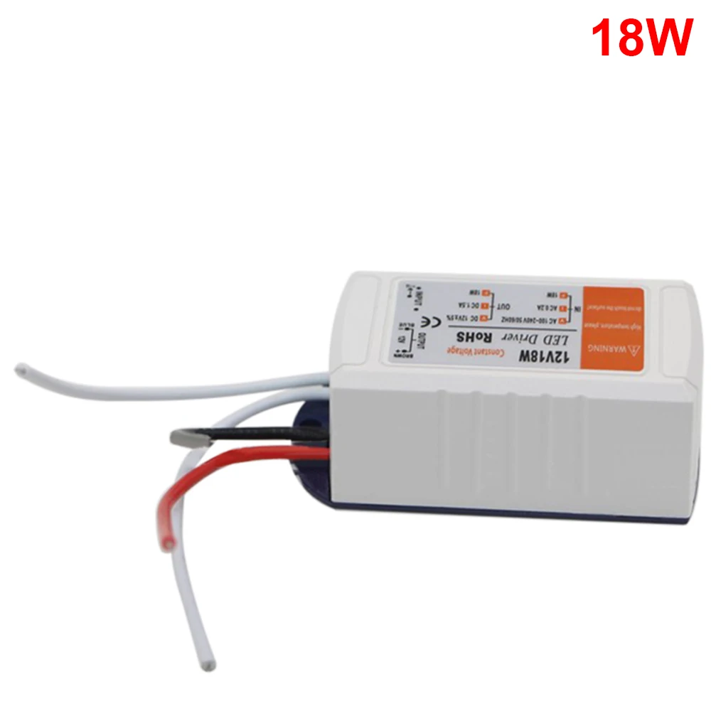 Источник питания светодиодный трансформатор 18 Вт/28 Вт/48 Вт/72 Вт AC90-240V к 12 В постоянного тока для Светодиодный светильник светодиодный адаптер питания