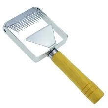 Оборудование для пчеловодства нож-скребок для пчеловодов вилка откачивающий скребок медовый Гребень скребок деревянная ручка инструмент разворачивающая вилка Пчеловодство