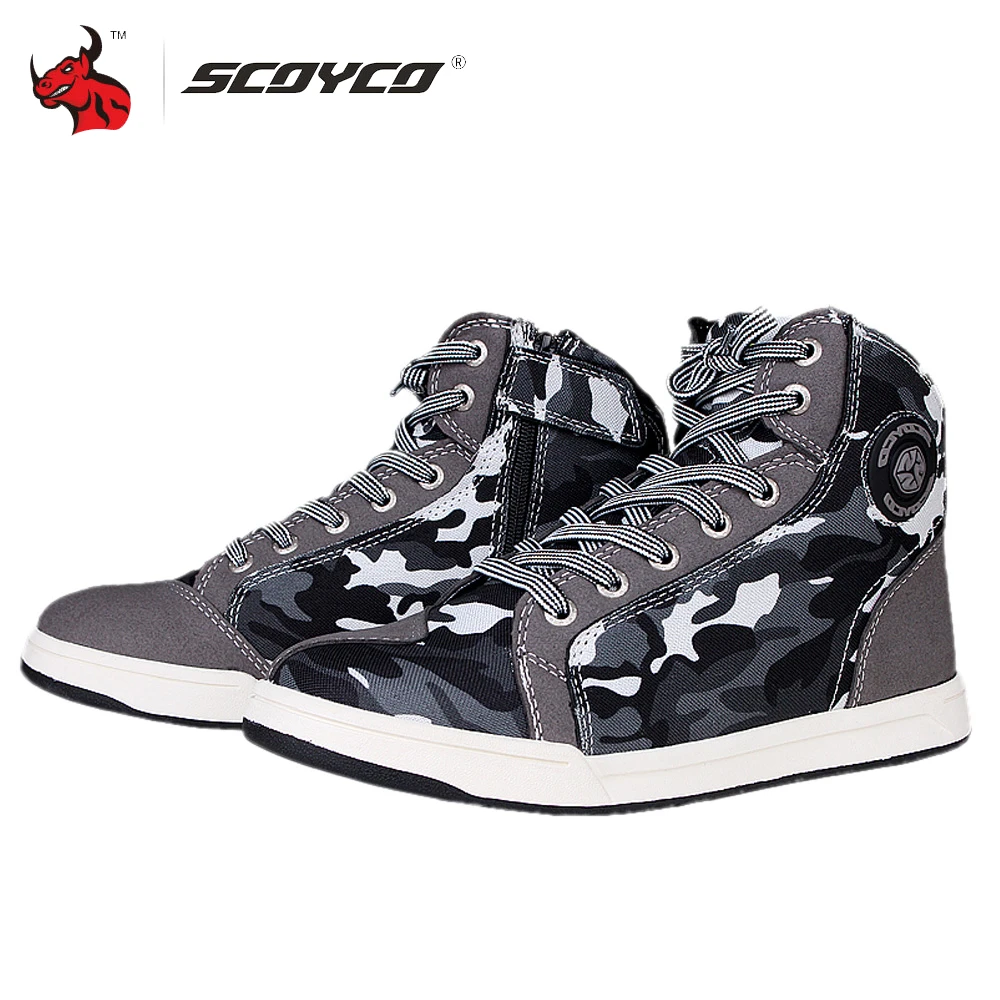 SCOYCO Botas de Moto transpirables Para hombre, zapatos Para Para carreras|Botas de motocicleta| - AliExpress