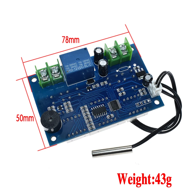 W1401 DC12V цифровой дисплей термостат интеллигентая (ый) регулятор температуры