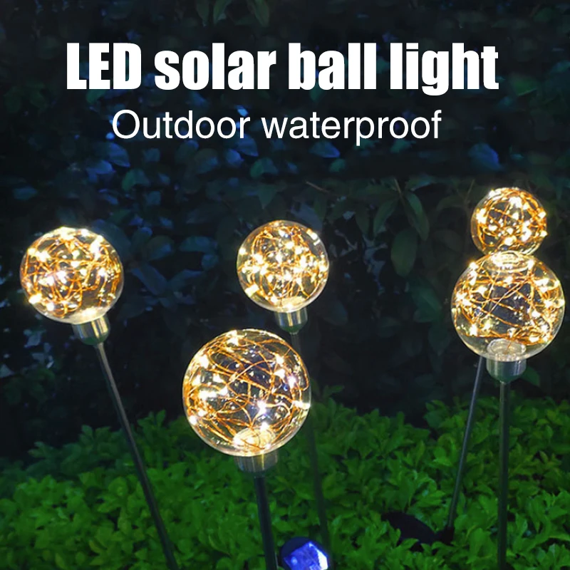 

Eco-Friendly Landscape Lights Outdoor Home Waterproof Spherical Solar Powered LED Path Light IP65 Patio Lawn Lamp