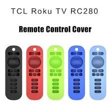

1Pcs Silicone Case Protective Cover Skin For TCL-Roku TV RC280 Remote Controller