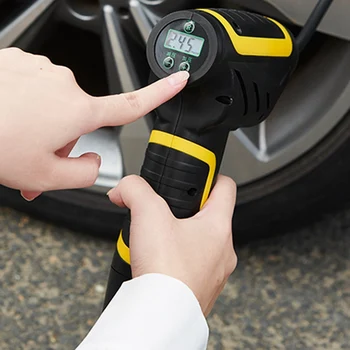 

120W Wireless Car Air Compressor Handheld USB Rechargeable Tire Inflator Digital Inflatable Pump Pressure Gauge Car Accessories