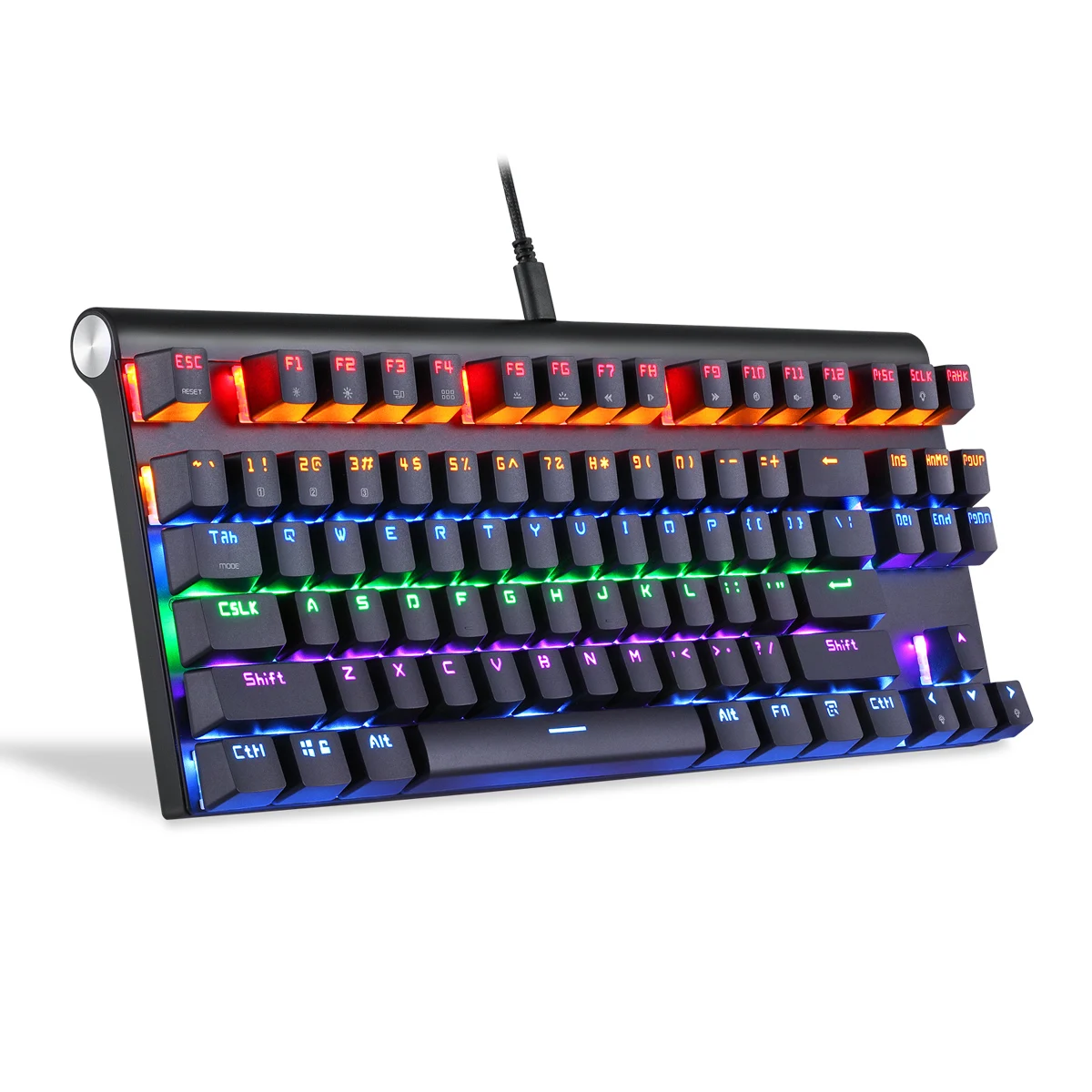 

K83 Bluetooth Keyboard RGB Glowing Mechanical Gaming Keyboards 87 Keys USA Keyboard