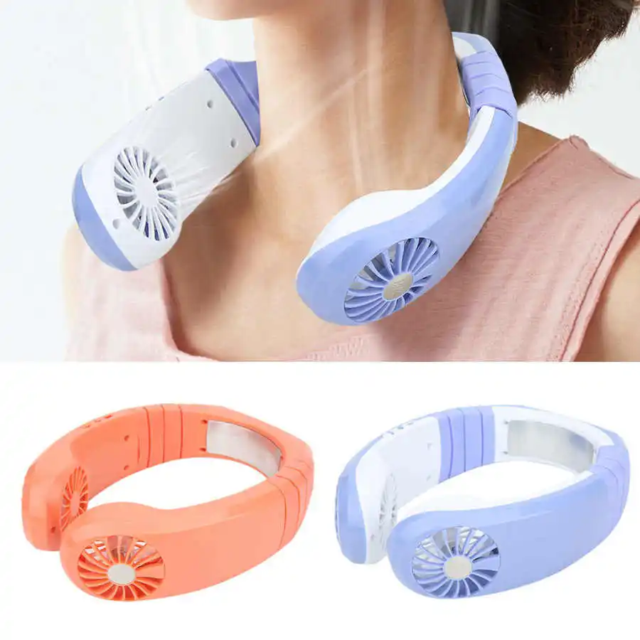 

Portable Hanging Neck Fan Mini Air Cooler USB Charging Neck Fan Sports Style Instant Cooling fan for Outdoor