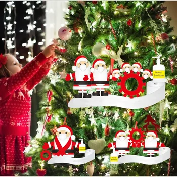 

Personalized Survived Christmas Pendants Xmas Calendar Ornaments Santa Elk Wood Crafts For Home Christmas Party New Year Decor