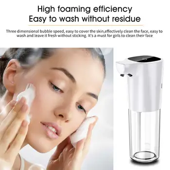 

Bathroom Hand Washing Automatic Soap Dispenser Office Touch Free ABS Hotel Large Capacity Battery Operated Infrared Induction