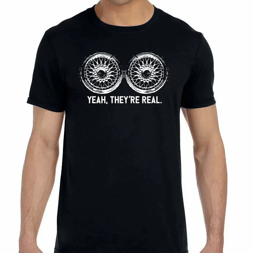 Sì, Sono Vere T-Shirt-Real Wheels Bbs Unisex Car Engives Funny Shirt