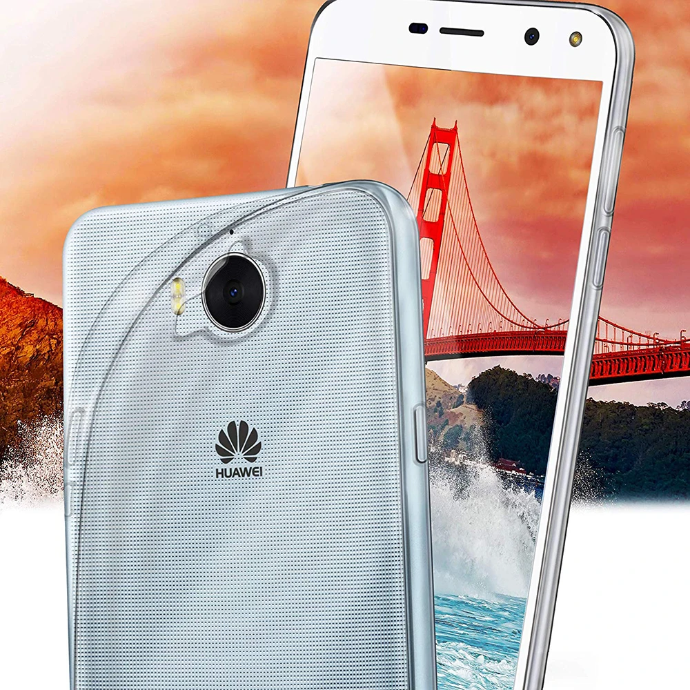 Оригинальный прозрачный ТПУ чехол для Huawei Y5 Y6 2017 Honor 6 Play Nova Young MYA L22 силиконовый