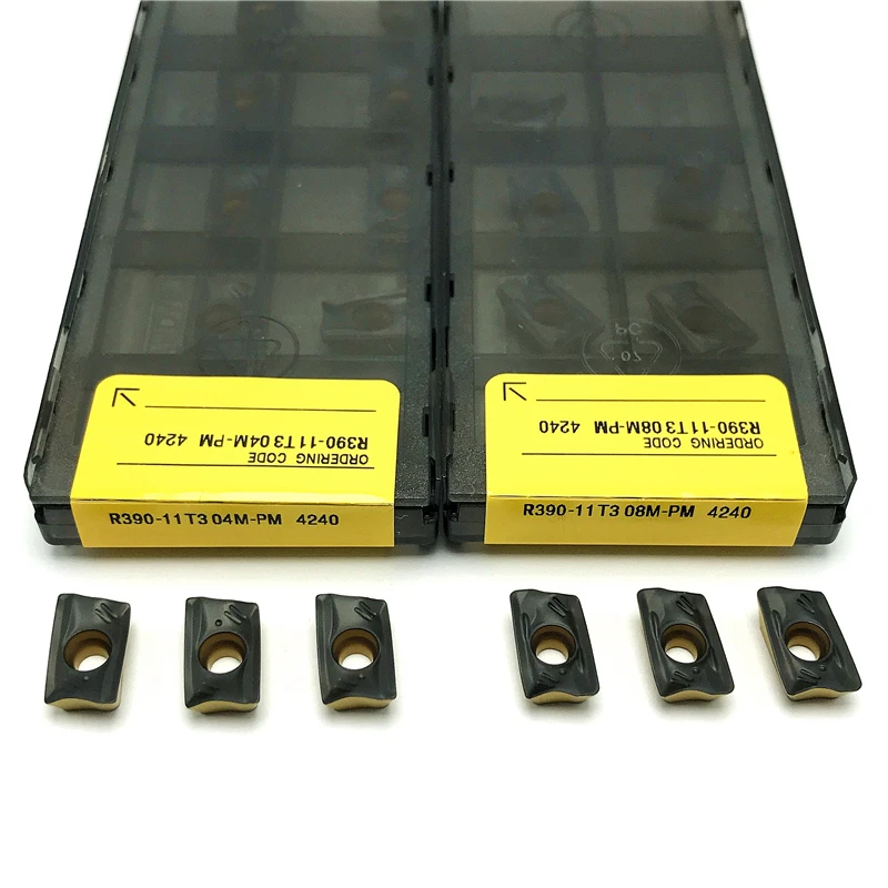 

R390-11T304M R390-11T308M PM4240 Carbide inserts Indexable Milling Turning Tools High quality Milling inserts Steel processing
