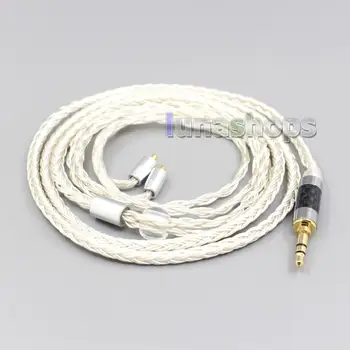 

LN007245 16 Core OCC Silver Plated Headphone Earphone Cable For Dunu T5 Titan 3 T3 (Increase Length MMCX)